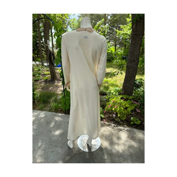 60s Emilio Pucci Dressing Gown Robe for Formfit Rogers Column Maxi Art Deco Lace - Picture 7 of 13